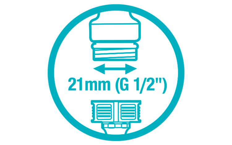 Adaptador para grifo 21mm (G 1/2") Gardena 18220-20 GARDENA - 3