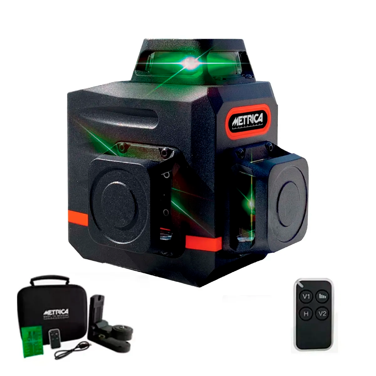 Mini Nivel láser Verde 3 lineas 360 Metrica 3D 60845 - 3