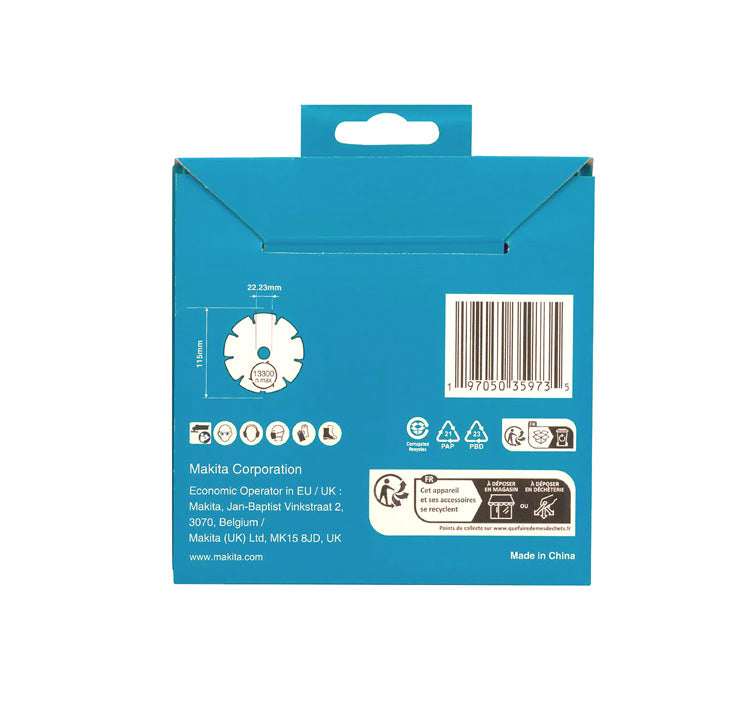 Disco de diamante Diamak 115mm Makita D-80070