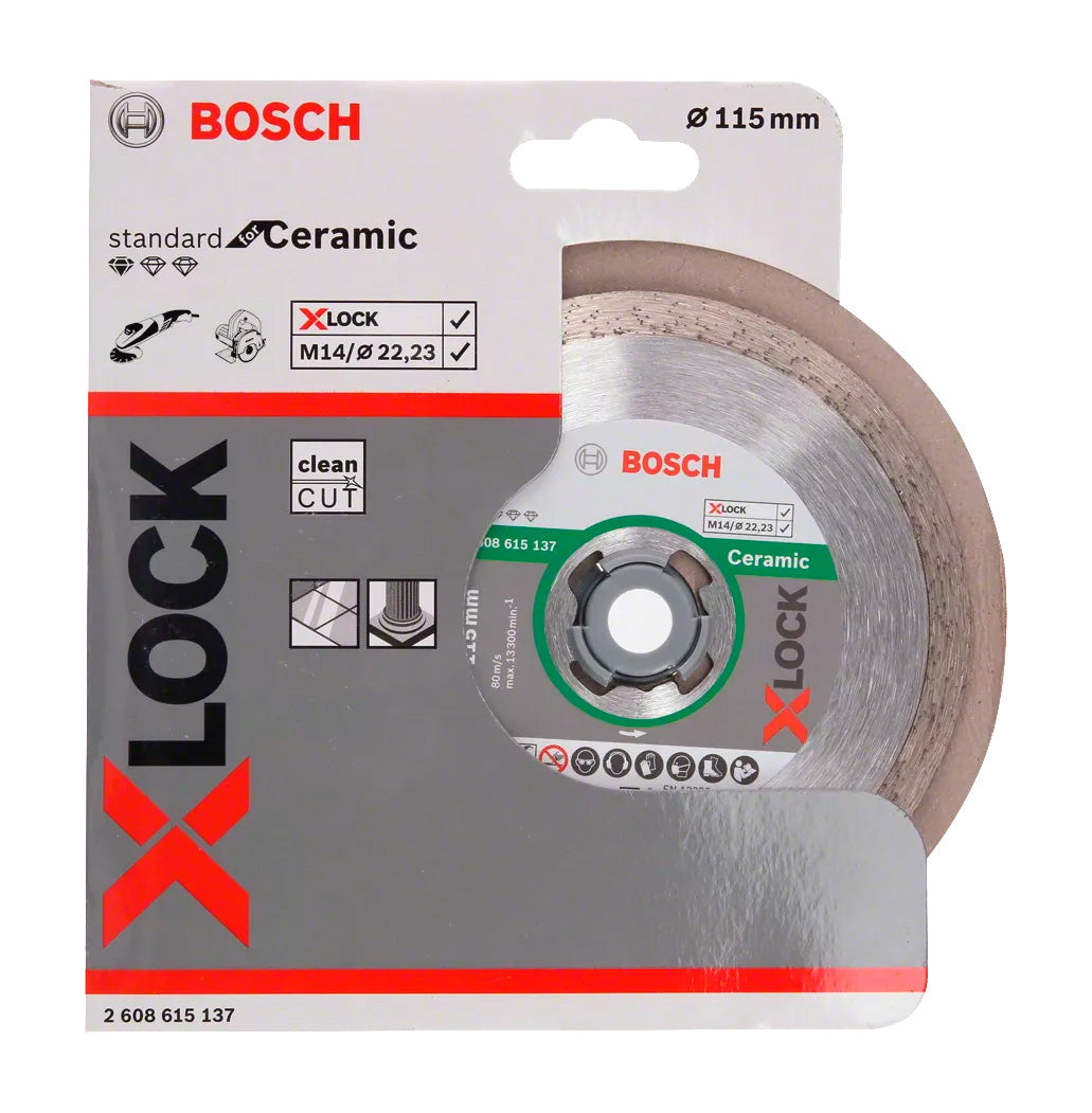 Disco de corte diamante X-LOCK Standard Ceramic Bosch