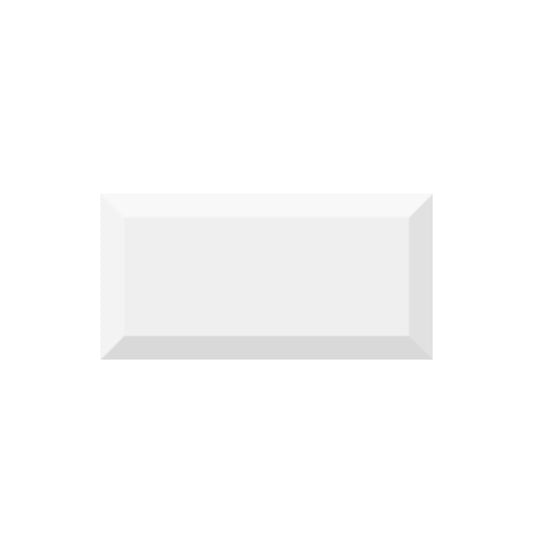 Scatola 50 Pezzi Mugat Piastrella Bianca 10x20 Vives (Scatola 1 m2)