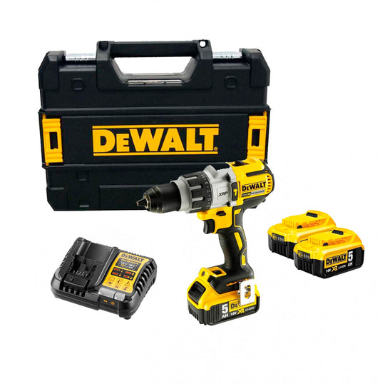 Taladro Percutor sin escobillas Dewalt 18V XRP 3 bat 5.0Ah con maletin DCD996P3