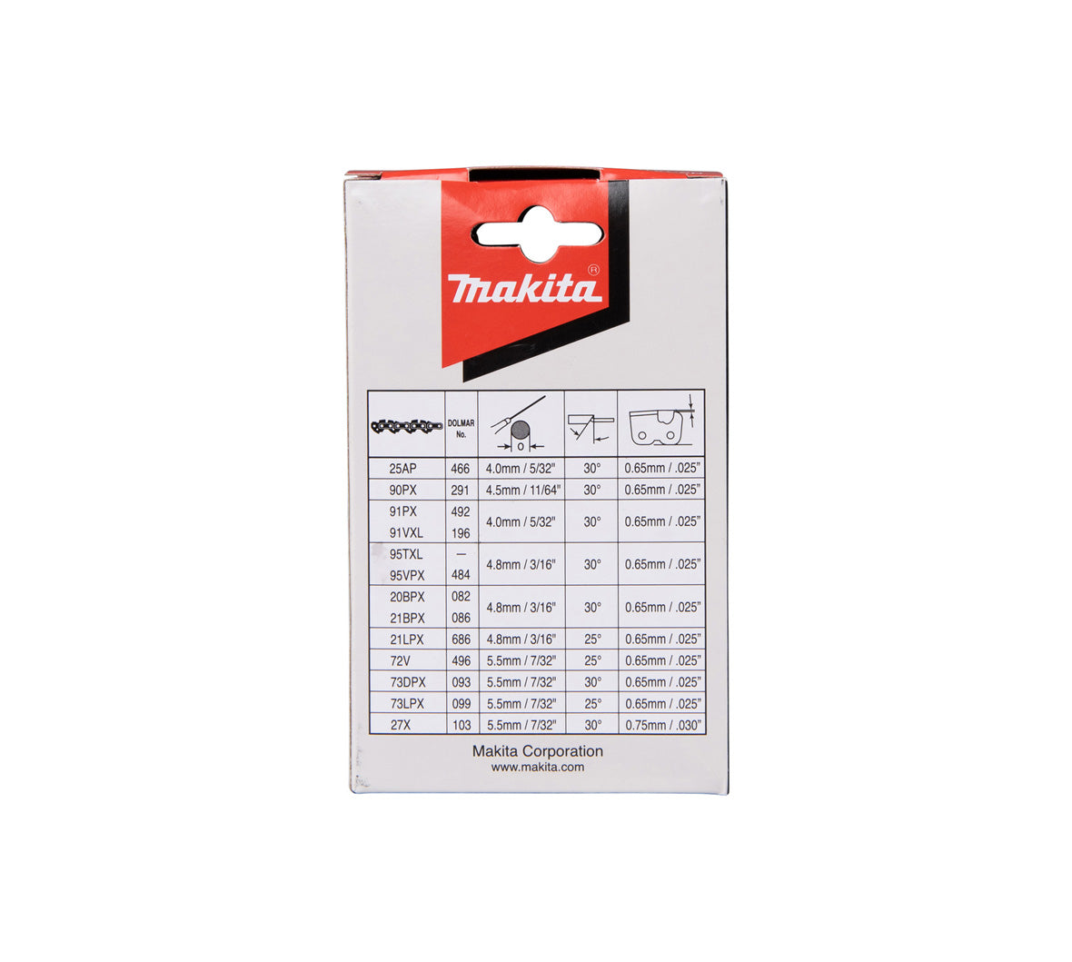 Catena per motosega 25cm 3/8" Makita 191H00-0