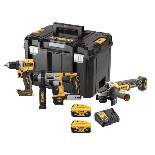 Kit 3 herramientas XR 18V + 2bat 5Ah + cargador + Caja TSTAK Dewalt DCK355P2T