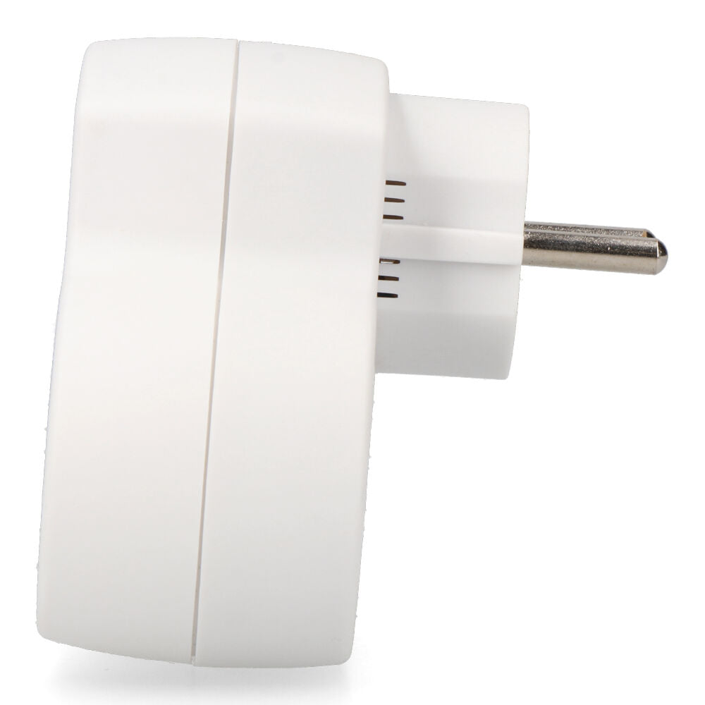 Adattatore a 2 prese 2P+T SCHUKO con 2 USB (A + C) EDM