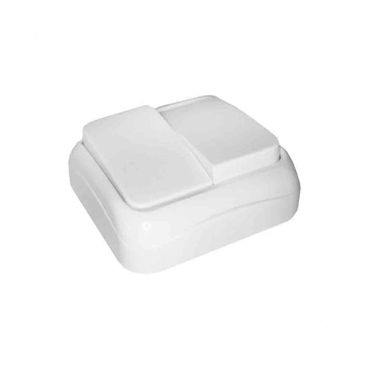 Interruptor doble de superficie Serie Spa Blanco EDM 43156