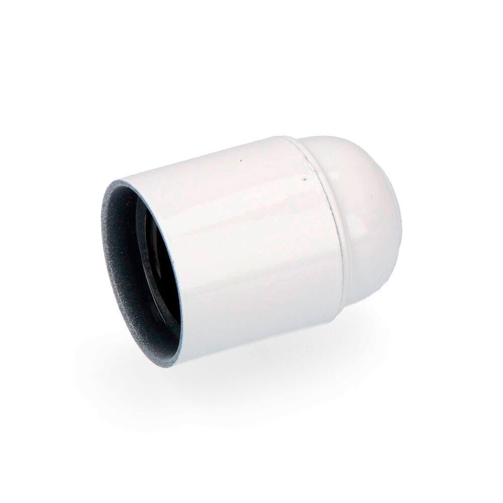 Portalamparas de bakelita reforzado blanco E-27 EDM