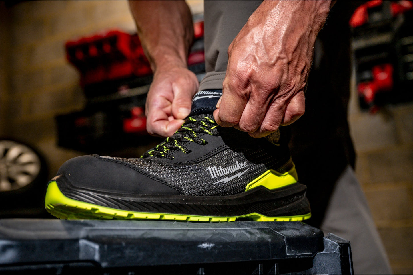 Scarpe antinfortunistiche FLEXTED ad alta visibilità FXT S1PS Giallo