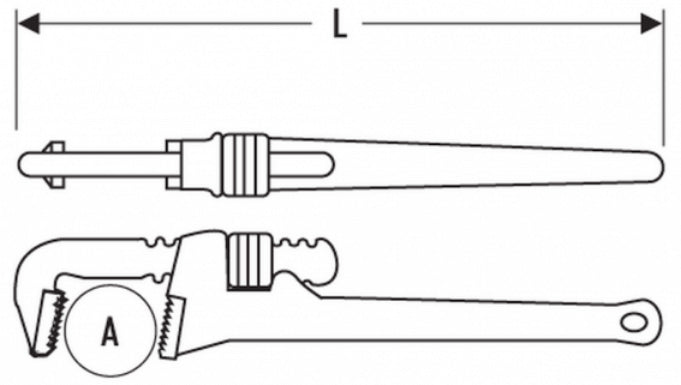 Llave grifa 350mm Expert E117822