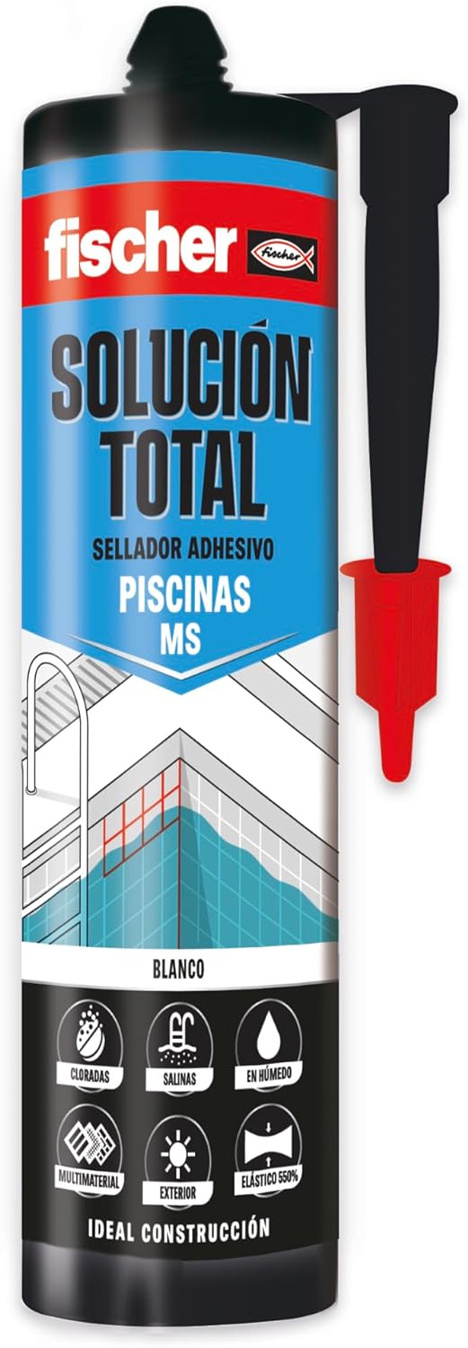 Cartuccia di sigillante adesivo 290ml Fischer MS Speciale per piscine