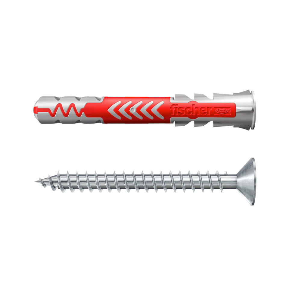 Caja Taco Duopower 10x50 L S + Tornillo Fischer 25uds