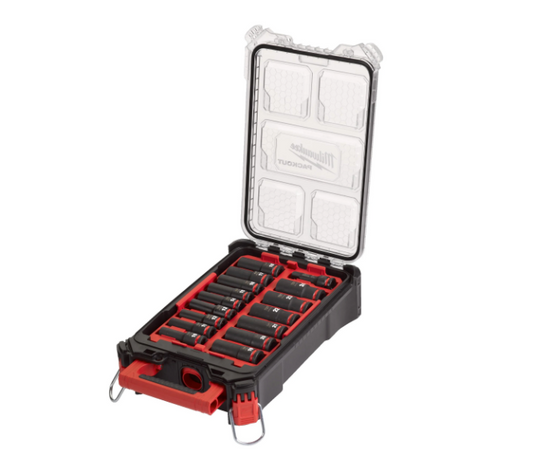 Set di 16 bussole a impulsi da 1/2" Milwaukee 4932480943
