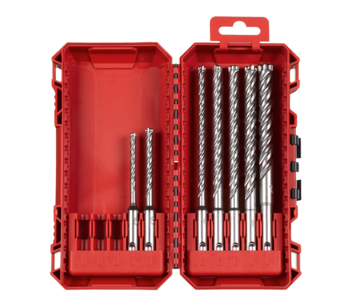 Set di 7 punte SDS-Plus a 4 taglienti MX4 NG Milwaukee