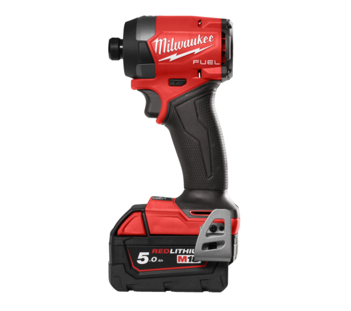 Avvitatore a impulsi M18 Fuel con attacco esagonale da ¼″ + 2 batterie da 5 Ah + caricabatterie + valigetta Milwaukee M18 FID3-502X