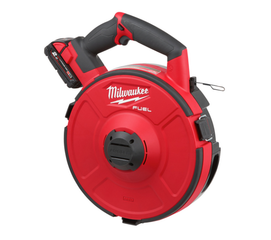 Passacavi in acciaio M18 Fuel + 2 batterie da 2 Ah + caricatore Milwaukee M18 FPFT-202 36 m ST SET
