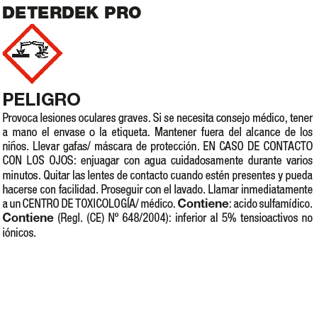 Flacone detergente Pulizia finale del lavoro Fila DETERDEK PRO