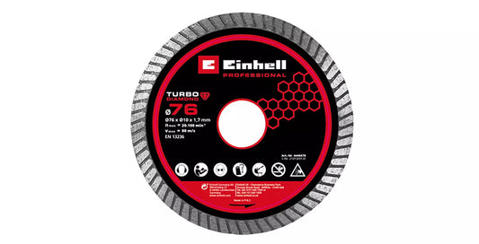 Disco diamantato da taglio 76mm Einhell
