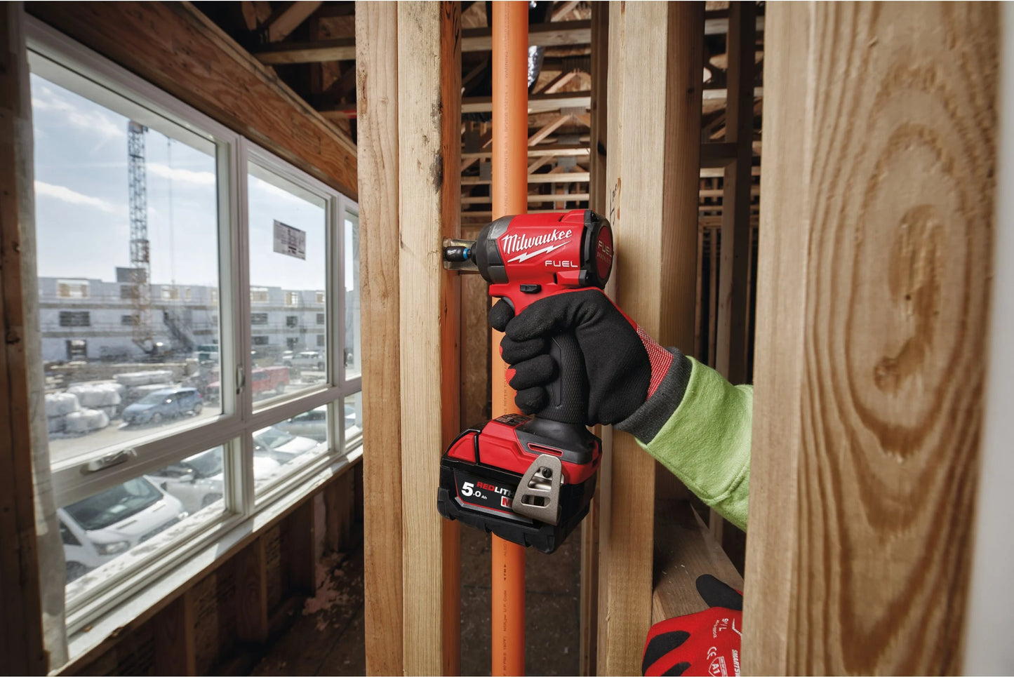 Avvitatore a impulsi M18 Fuel con attacco esagonale da ¼″ + 2 batterie da 5 Ah + caricabatterie + valigetta Milwaukee M18 FID3-502X