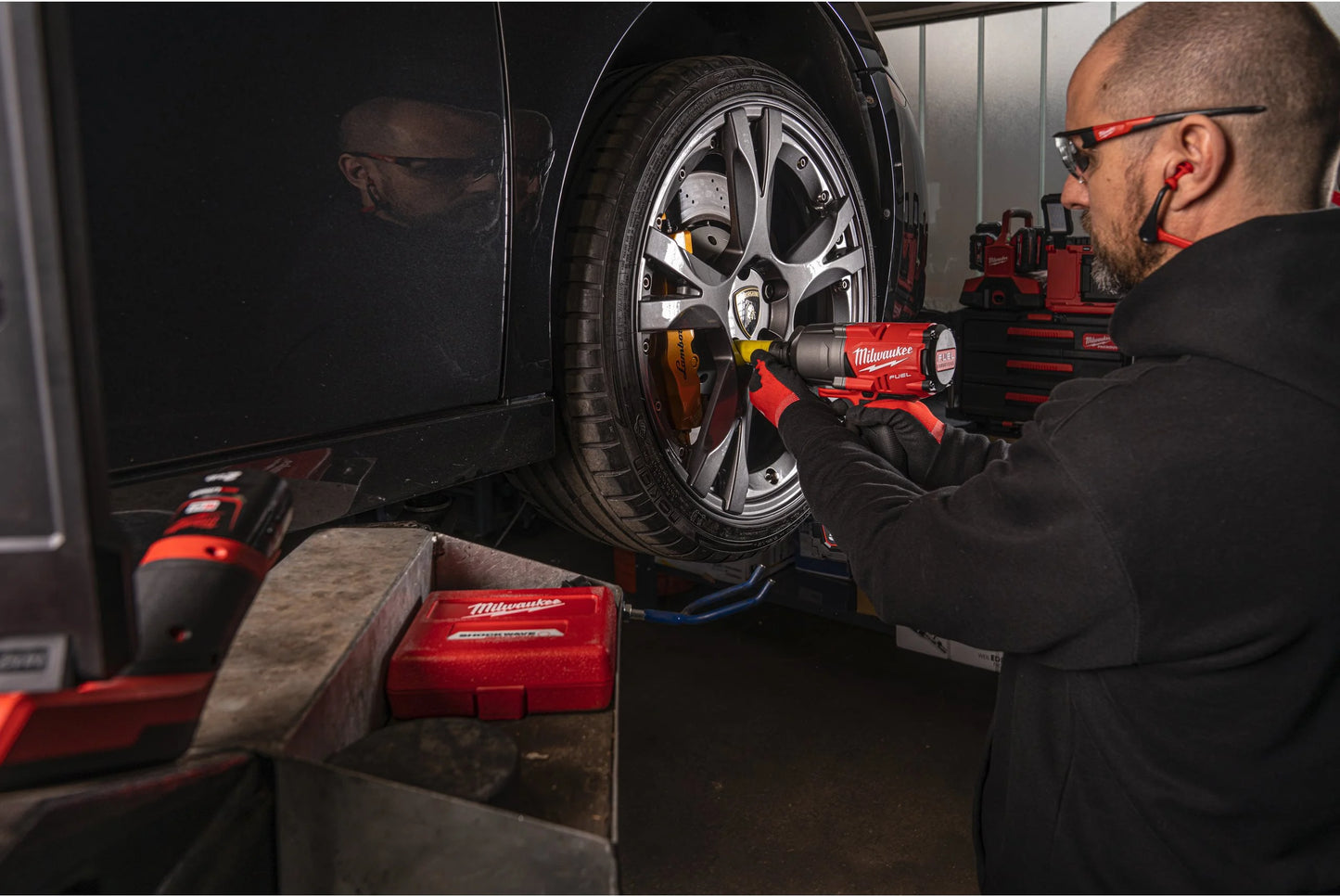 Chiave a impulsi M18 FUEL ONE-KEY 1/2" + 2 batterie da 5Ah + caricabatterie + valigetta Milwaukee M18 ONEFHIWF12-502X