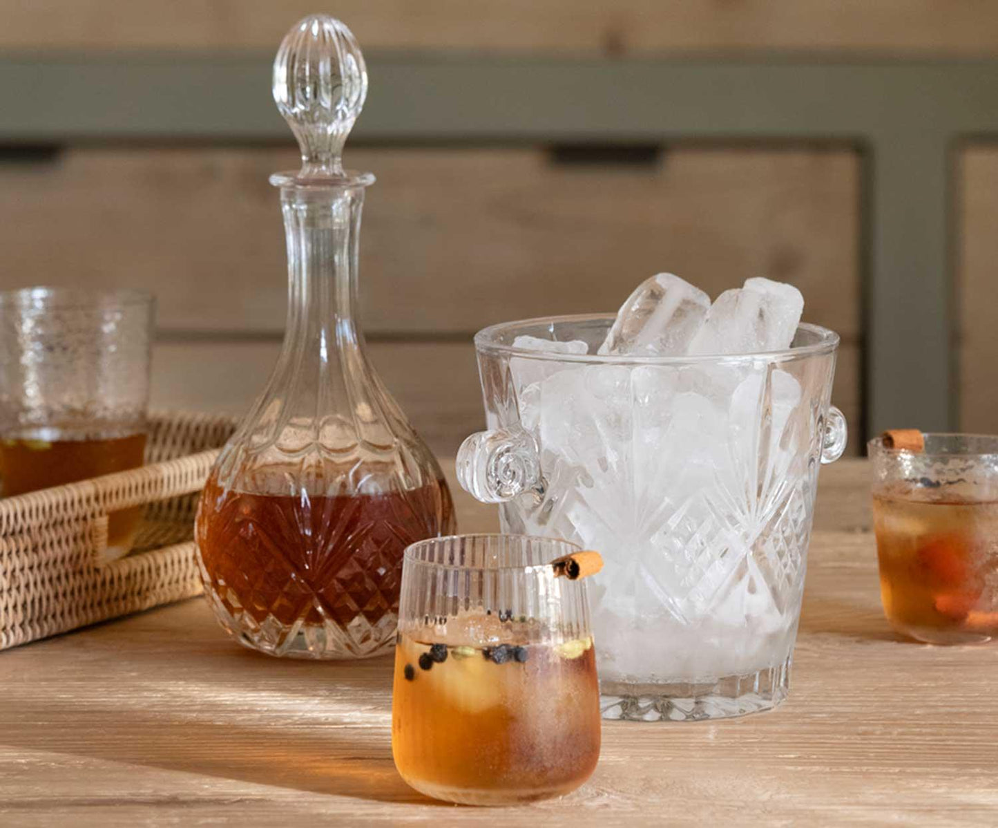 Portabottiglie vintage in vetro 850ml Andrea House