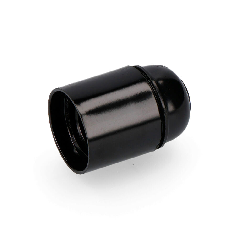 Portalampada in bachelite rinforzato E27 nero EDM