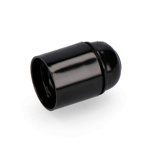 Portalampada in bachelite rinforzato E27 nero EDM