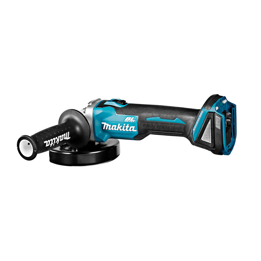 Miniamoladora 18V 125mm con 2 baterías 4Ah y maletín Makita DGA504RMJ