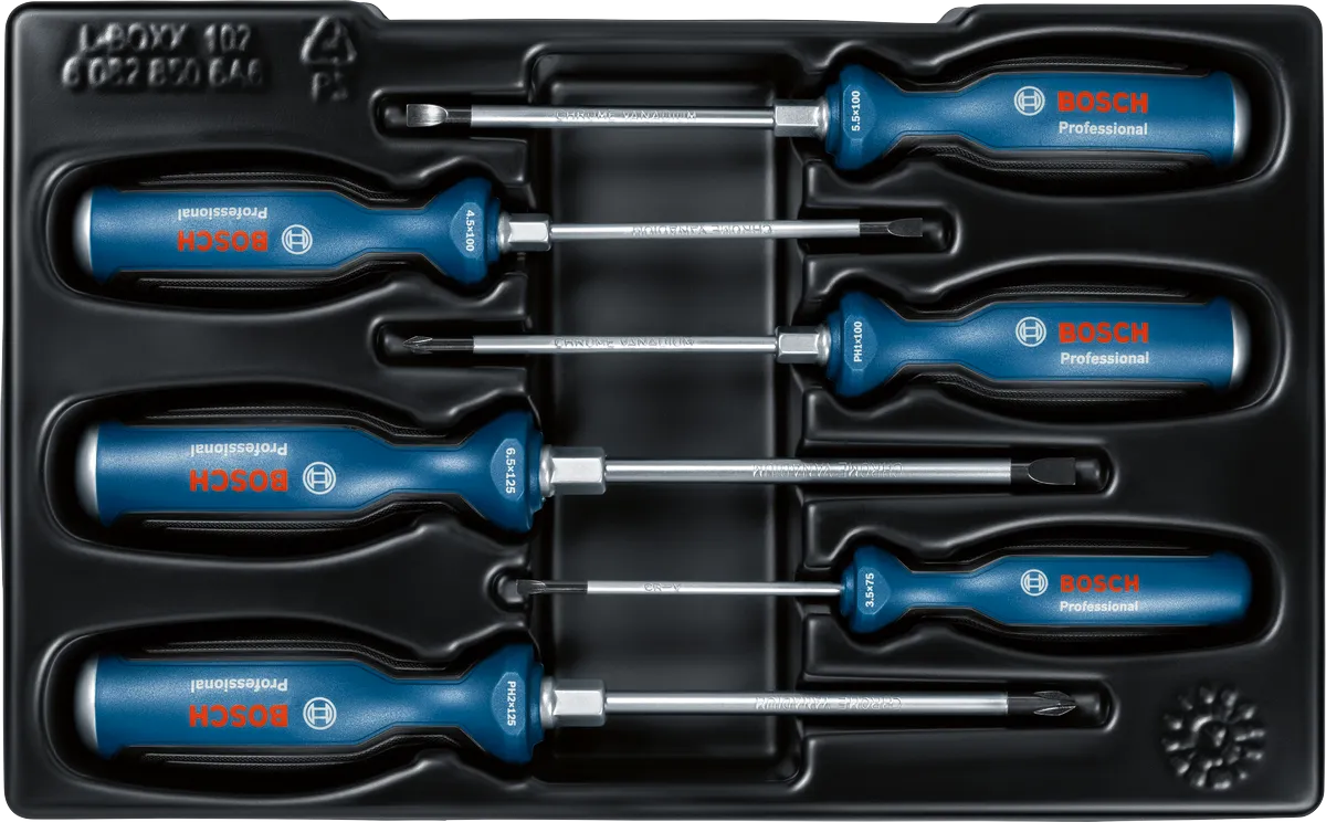 Set de 6 destornilladores SL/PH PRO Bosch