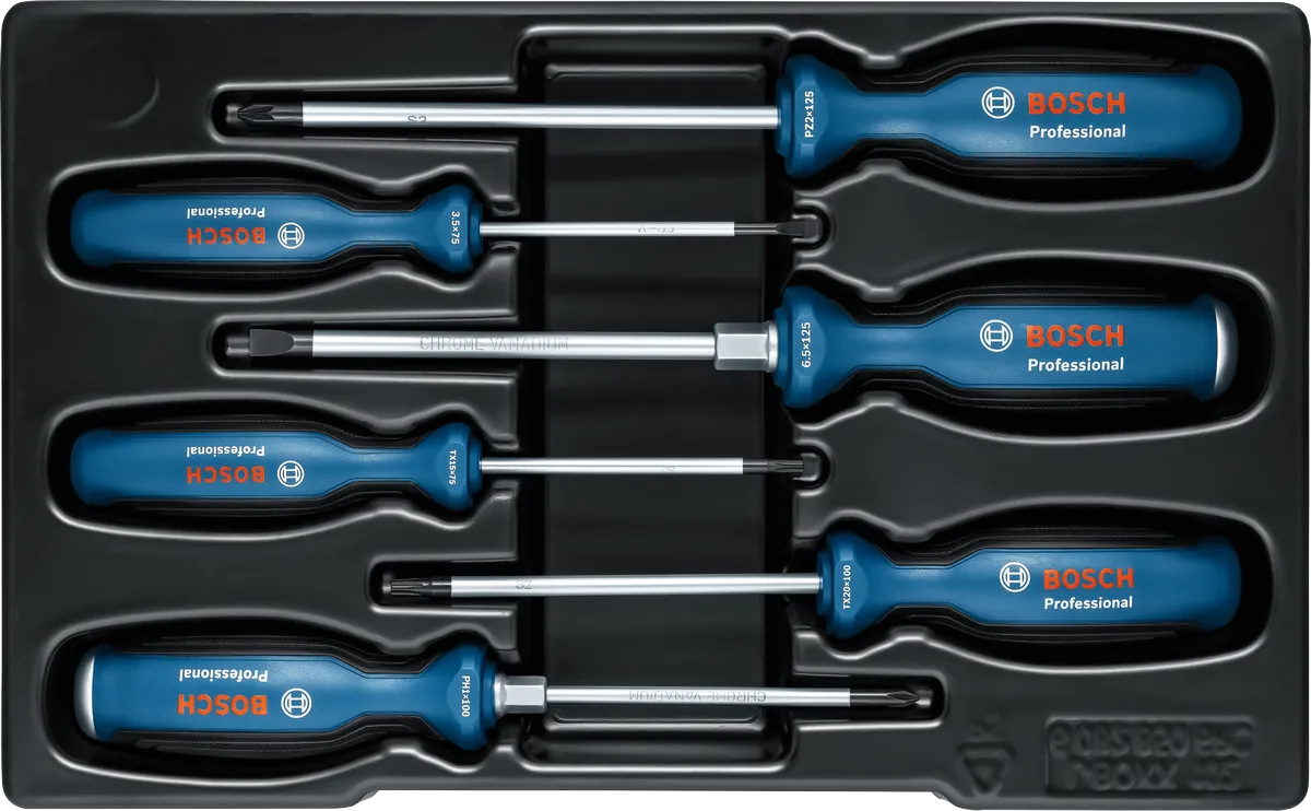 Set di 6 cacciaviti SL/PH/PZ/TX PRO Bosch